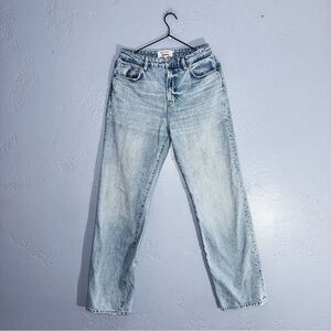 Reformation Preston Baggy High Rise Cuffed Straight Jeans Size 27